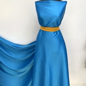 Tafta Elastica Ducesa Satinata Bleu Inchis - imagine 4