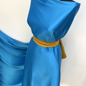 Tafta Elastica Ducesa Satinata Bleu Inchis - imagine 5