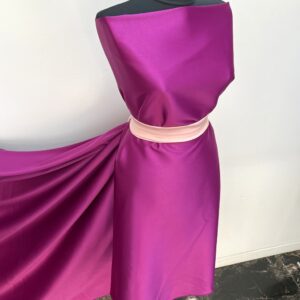 Tafta Elastica Ducesa Satinata Magenta - imagine 4