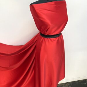 Tafta Elastica Ducesa Satinata Rosu - imagine 3