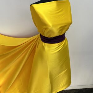 Tafta Elastica Ducesa Satinata Galben - imagine 3