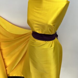 Tafta Elastica Ducesa Satinata Galben - imagine 2
