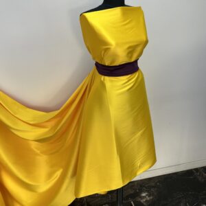 Tafta Elastica Ducesa Satinata Galben - imagine 4
