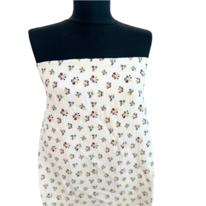 Bumbac Barena – Muselina Imprimata – Flori Grena - imagine 2
