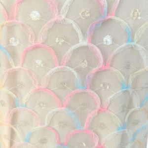 Dantela Brodata pe Tulle - Sirena - imagine 5