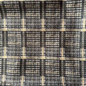 Stofa cu Carouri Mari – Mustar - imagine 2