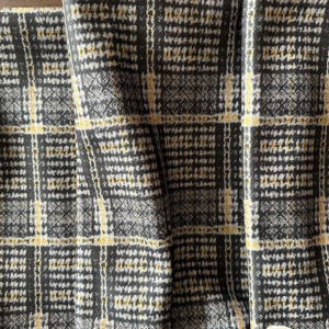 Stofa cu Carouri Mari – Mustar - imagine 3