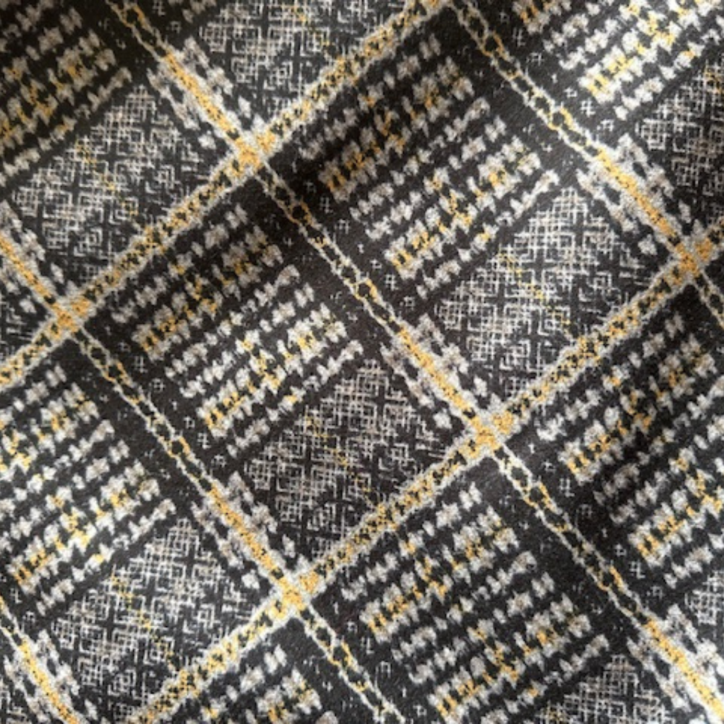 Stofa cu Carouri Mari – Mustar