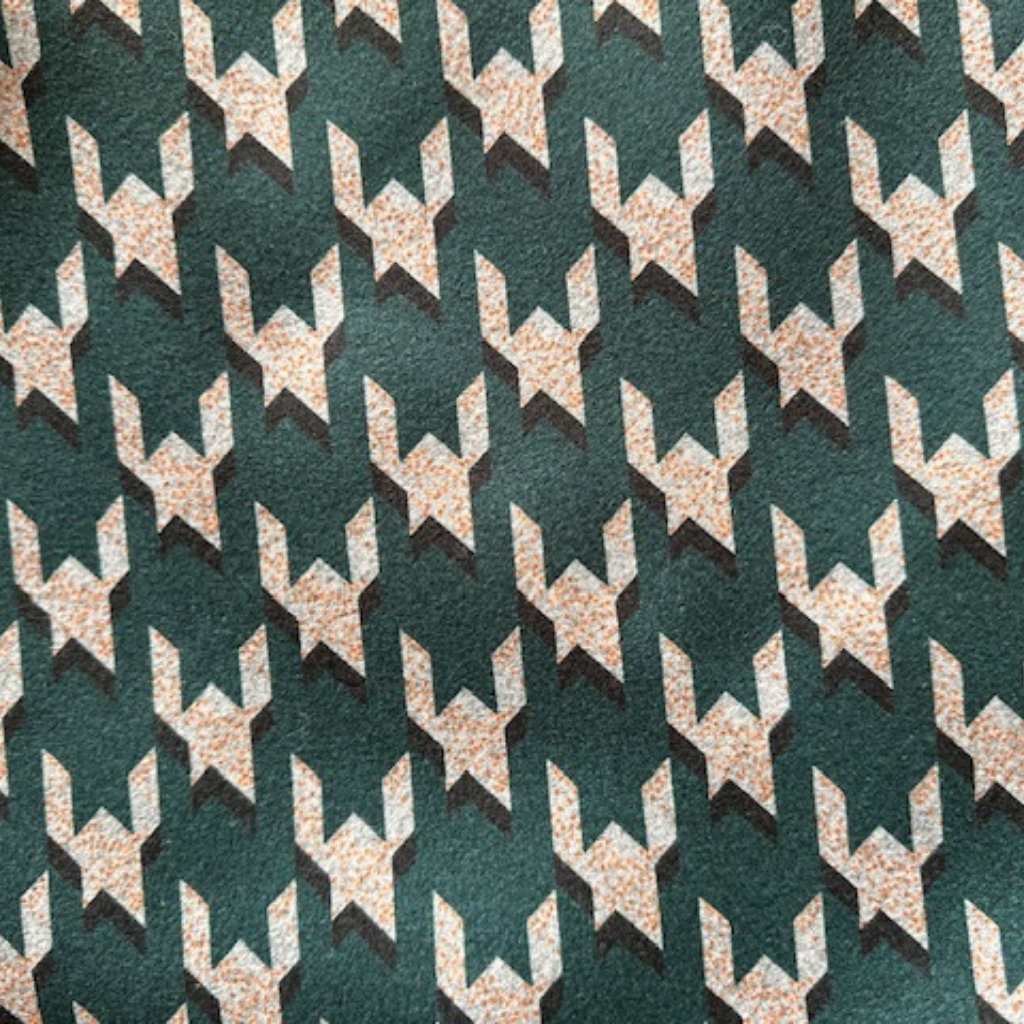 Stofa Imprimata – Picior de Cocos – Verde