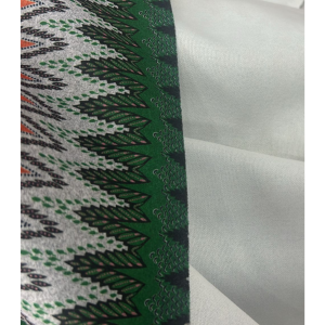 Stofa Eleganta cu Imprimeu ZIG ZAG - Verde - imagine 6