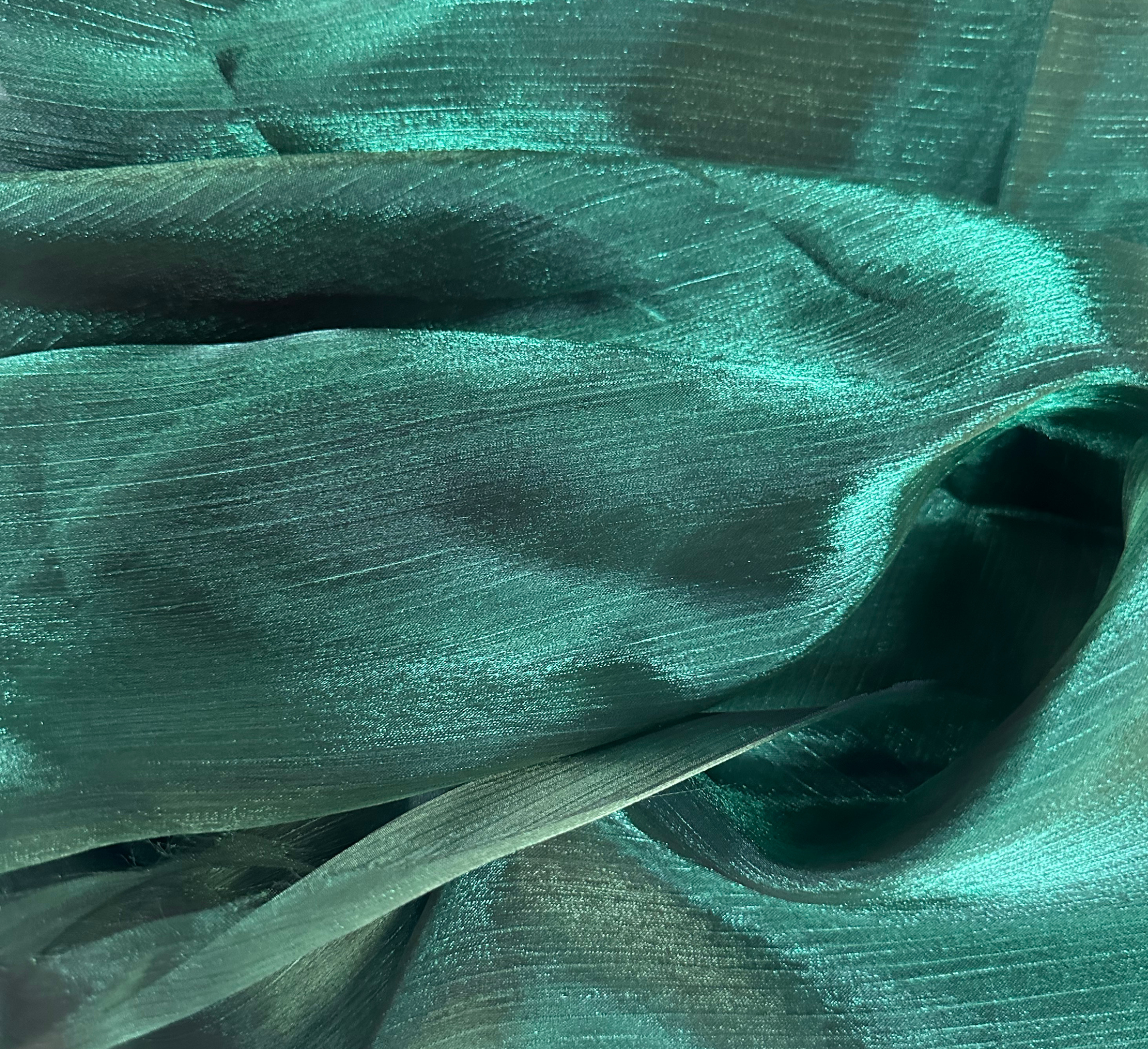 Organza Metalizat – Verde Inchis