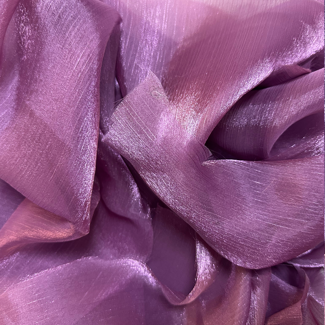 Organza Metalizat - Mov Inchis