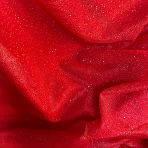 Tulle Elastic cu sclipici – Rosu - imagine 4