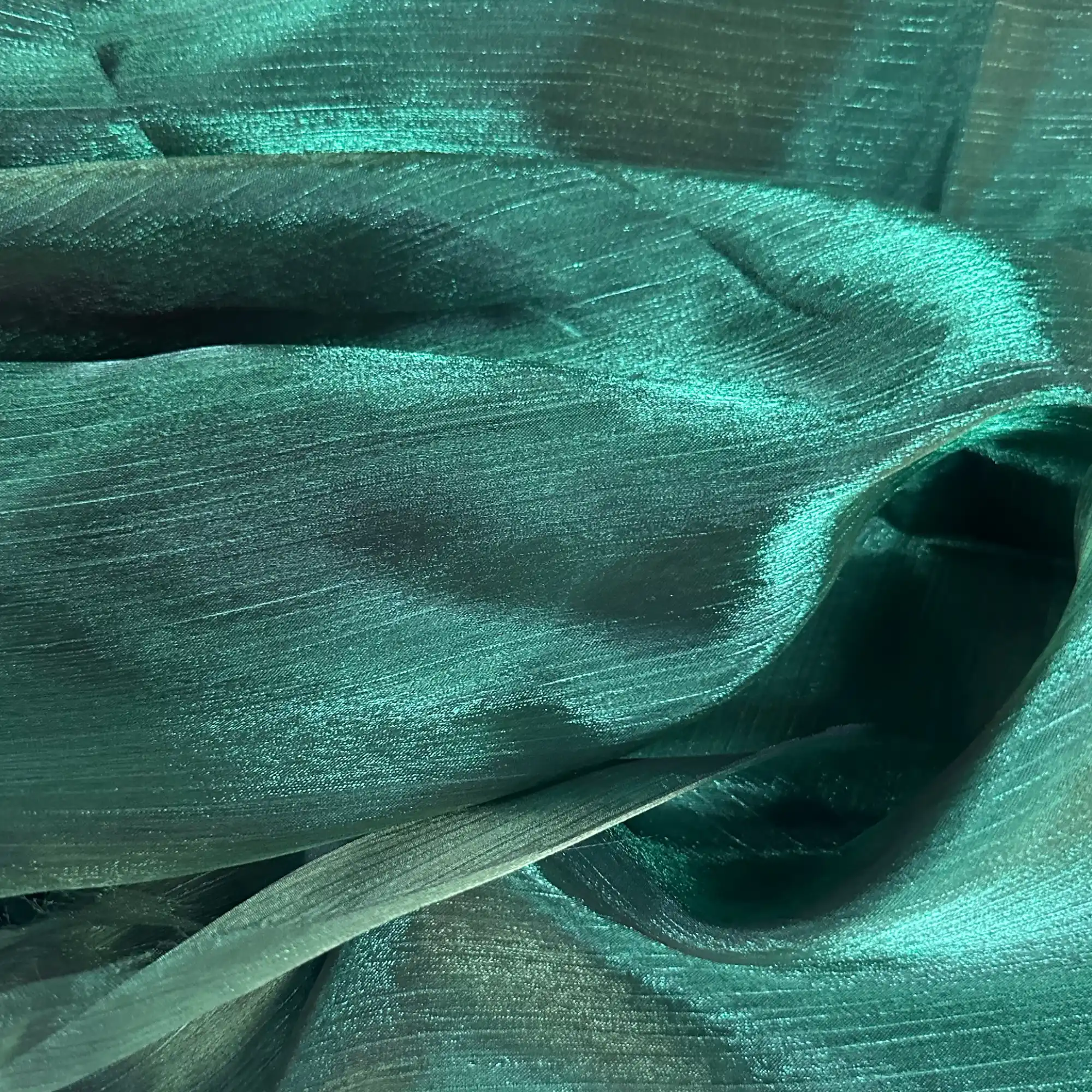 Organza Metalizat – Verde Inchis