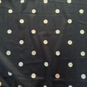 Tulle Negru cu Buline Argintii - imagine 3