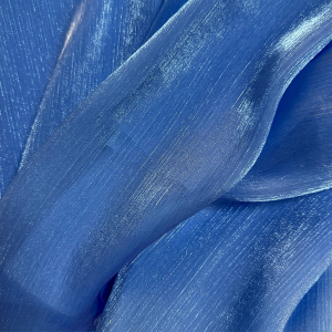Organza Metalizat – Bleu