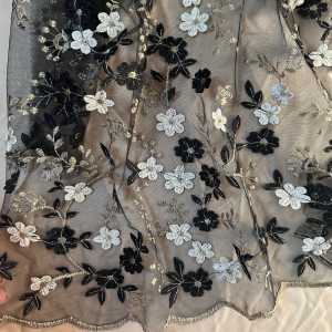 Dantela 3D - Negru