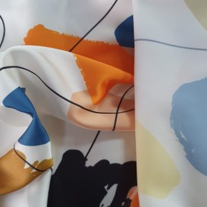 Satin Armani cu imprimeu abstract - imagine 3