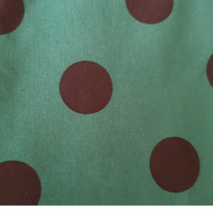 Crep Miu-Miu verde cu buline negre - imagine 3